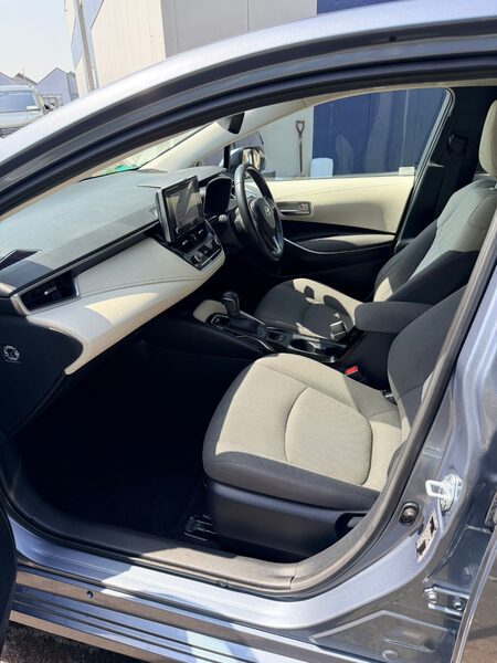 Same car interior seat after valeting, clean and stain-free